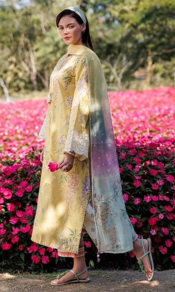 Lawn 3pc usntitched digital printed suit