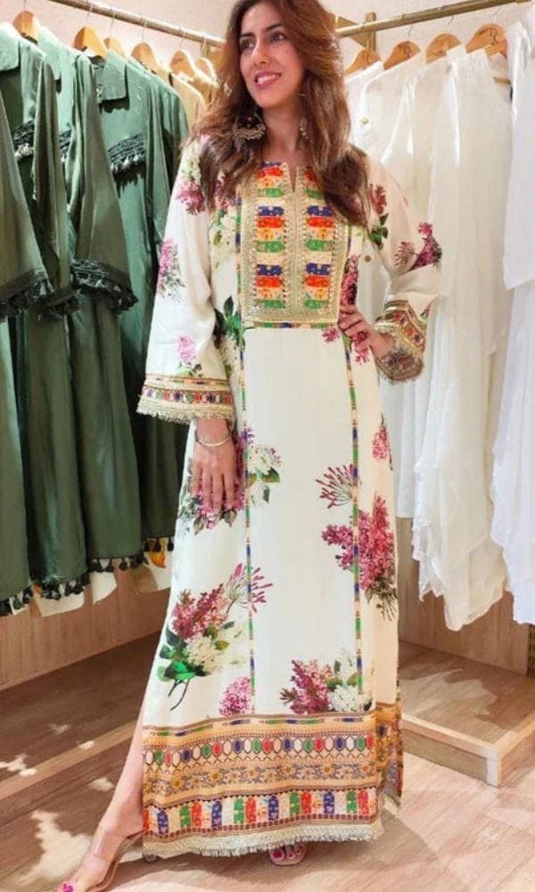 Silk 3pc unstitched gigital printed suit with organza digital printed dupatta