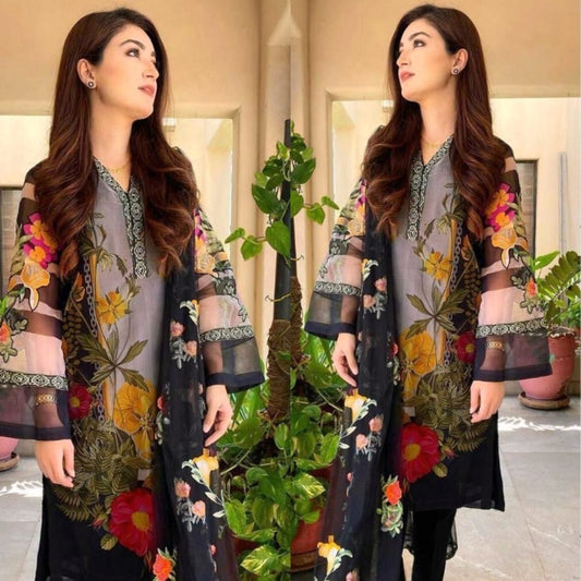 Lawn 3pc unstitched digital printed suit