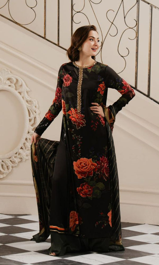 Khaddar 3pc unstitched digital printed suit