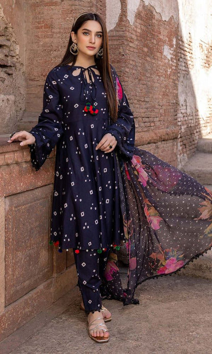 Lawn 3pc digital printed suit