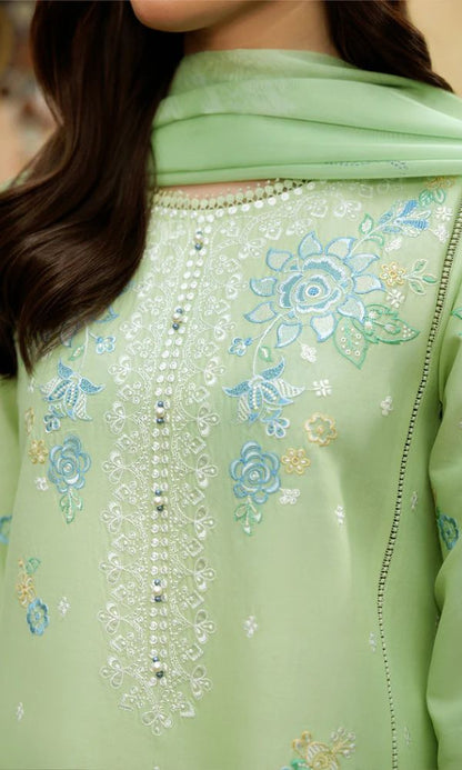 Lawn 3pc unstitched heavy embroidered suit