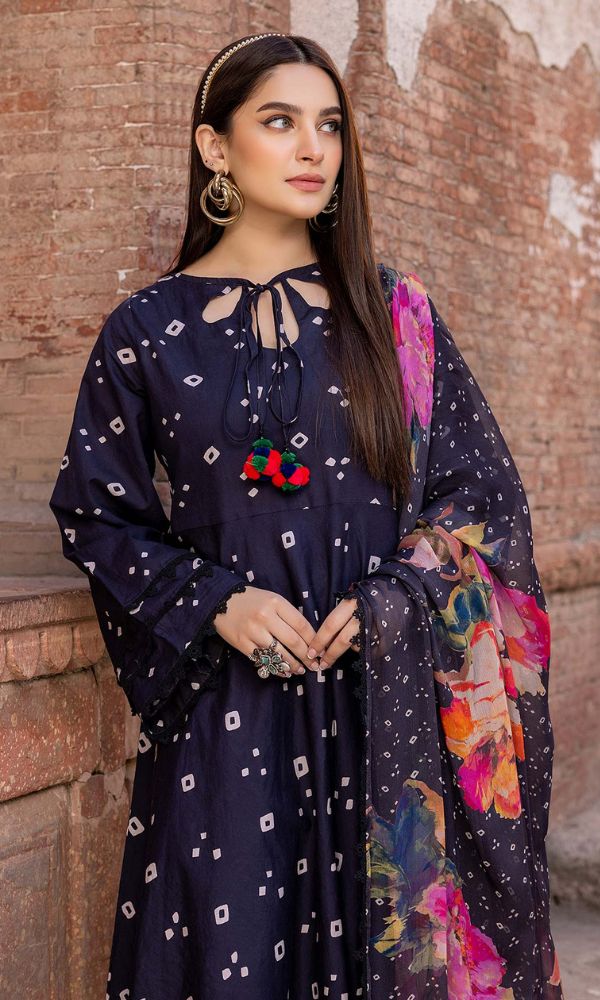 Lawn 3pc digital printed suit