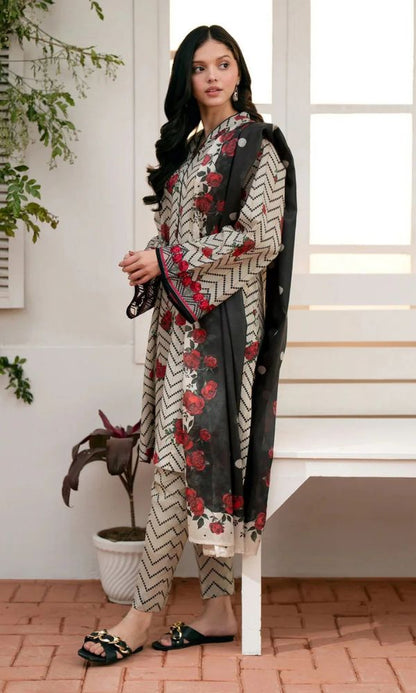 Khaddar 3pc unstitched digital printed suit