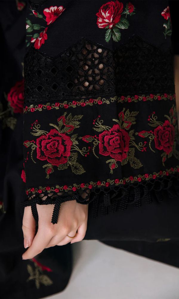 Dhanak3pc unstitched heavy embroidered suit