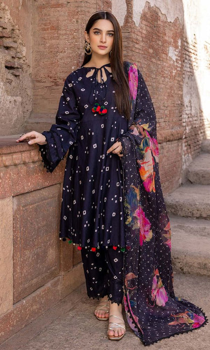 Lawn 3pc digital printed suit