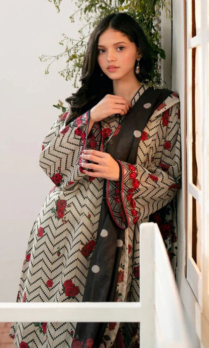 Khaddar 3pc unstitched digital printed suit