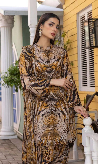 Lawn digital printed 3pc unstitched collection 2024 summer