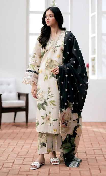 Lawn unstitched 3pc digital printed collection