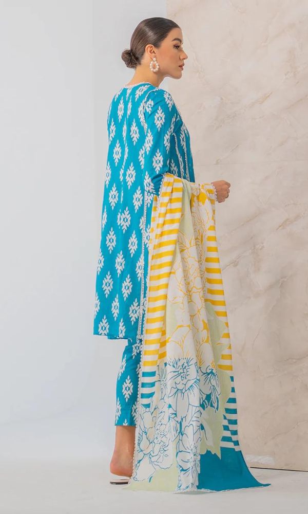 Lawn 3pc digital printed suit