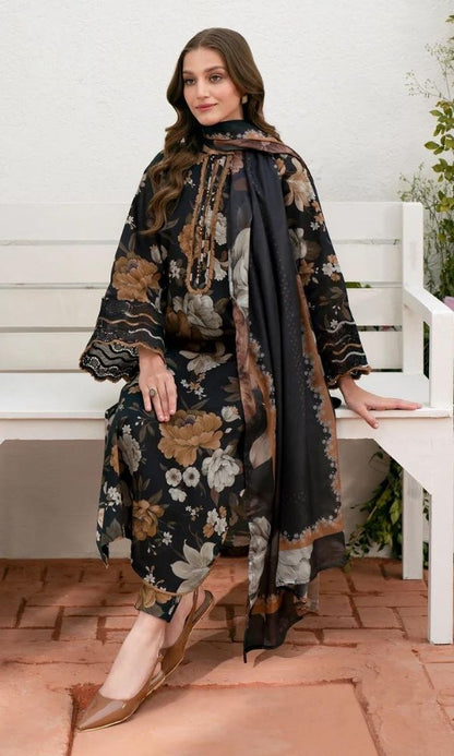 Lawn 3pc unstitched digital printed suit