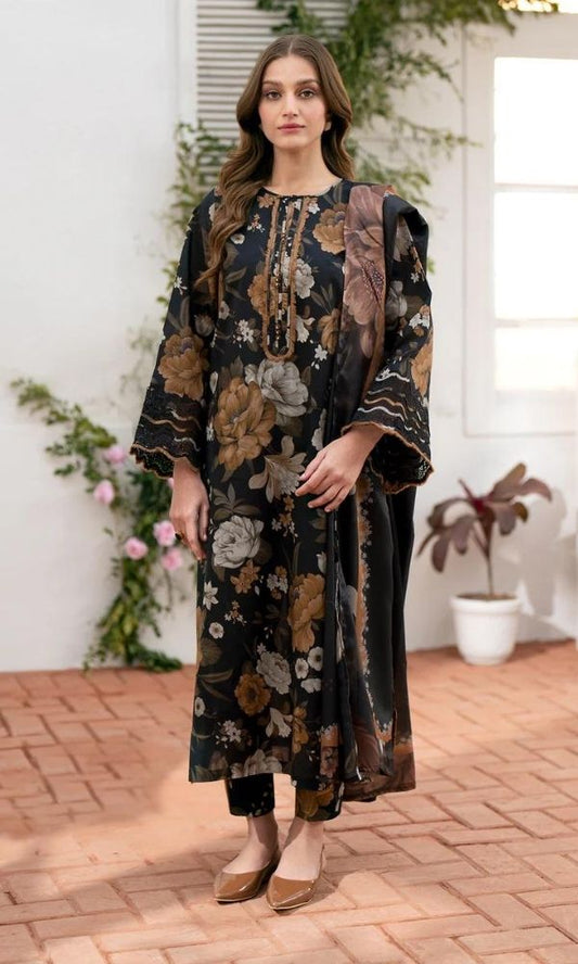 Lawn 3pc unstitched digital printed suit