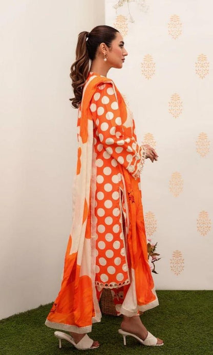 Lawn 3pc unstitched digital printed suit