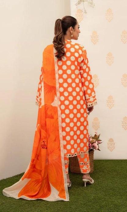 Lawn 3pc unstitched digital printed suit