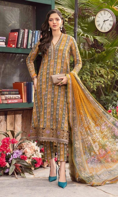 Lawn 3pc unstitched digital printed suit