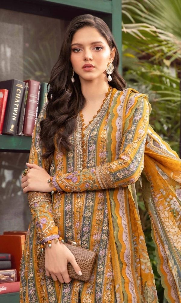 Lawn 3pc unstitched digital printed suit