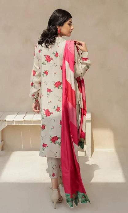 Baroque lawn pc unstitched digital print suit