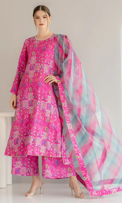 Lawn 3pc unstitched digital printed suit