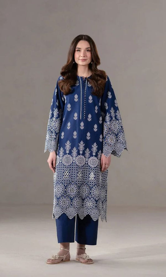 Lawn 2pc unstitched embroidered summer collection suiit