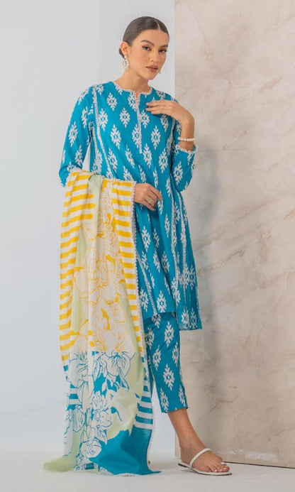 Lawn 3pc digital printed suit