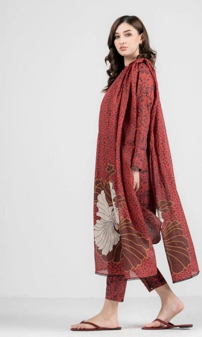 Lawn 3pc unstitched digital printed suit