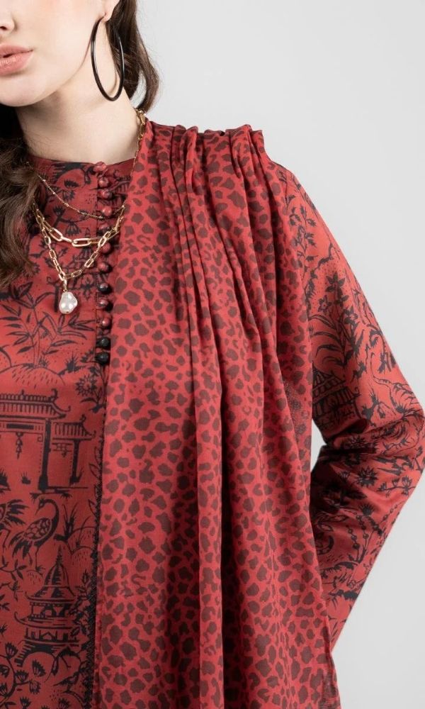 Lawn 3pc unstitched digital printed suit