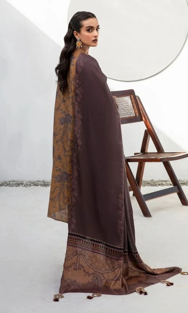 Khaddar 3pc unstitched digital printed suit