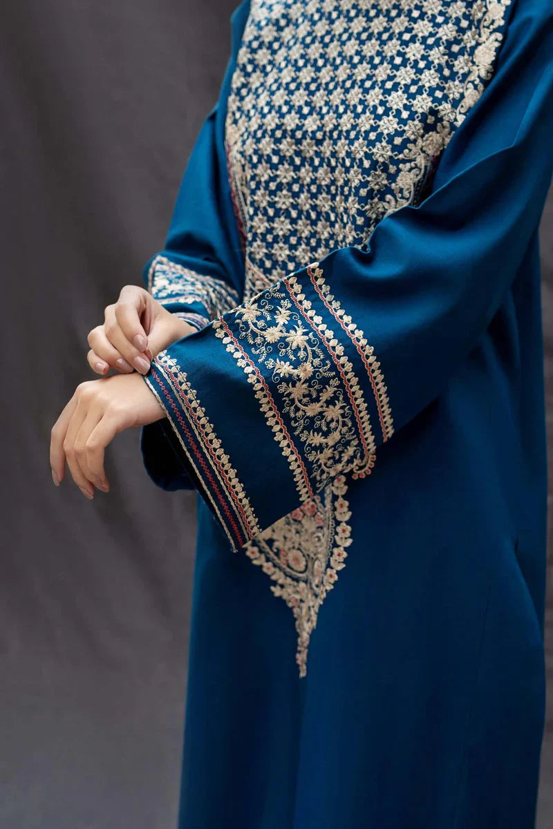 Dhanak unstitched 2pc heavy embroidered suit