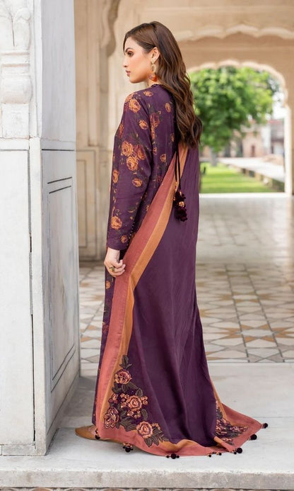 Khaddar 3pc unstitched digital printed suit