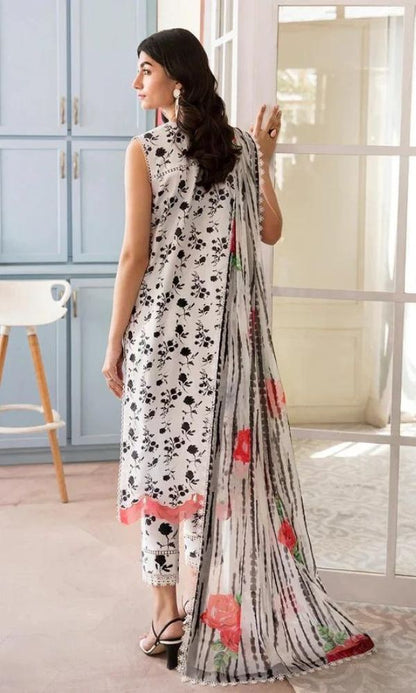 Lawn 3pc unstitched digital printed suit