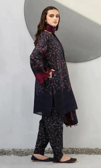 Baroque lawn unstitched 3pc digital printed suit