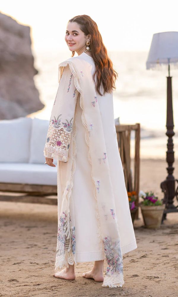 COCO Lawn chiken kari fully embroidered suit with embroidered dupatta