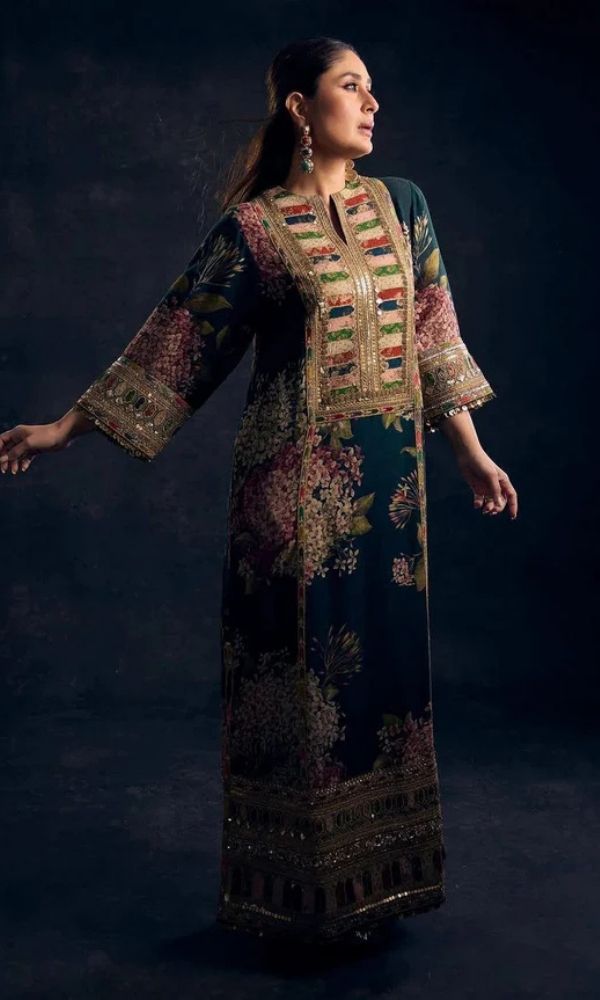 Silk 3pc unstitched digital printed suit with orgazna digital printed dupatta