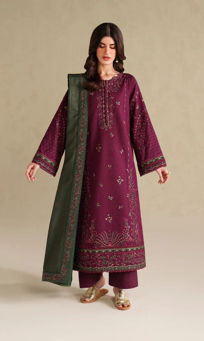Lawn 3pc unstitched embroidered summer collection suit