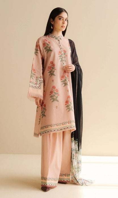 Lawn 3pc unstitched luxury digital printed suit