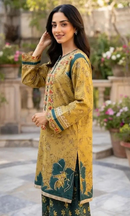 Lawn 2pc unstitched digital printed suit