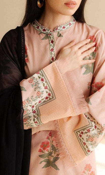 Lawn 3pc unstitched luxury digital printed suit