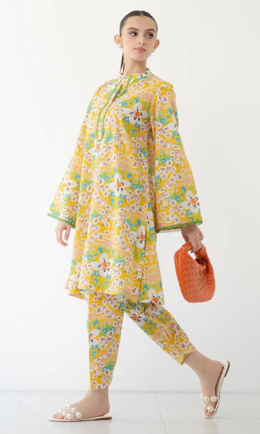 Lawn 2pc digital printed suit