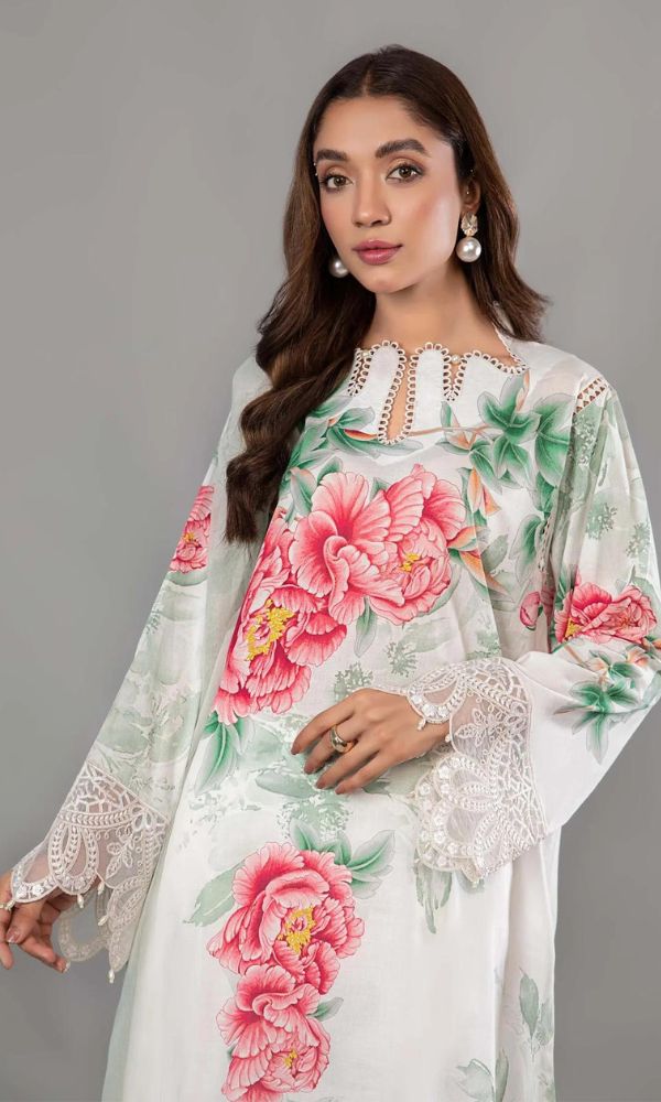 Lawn 3pc unstitched digital printed suit