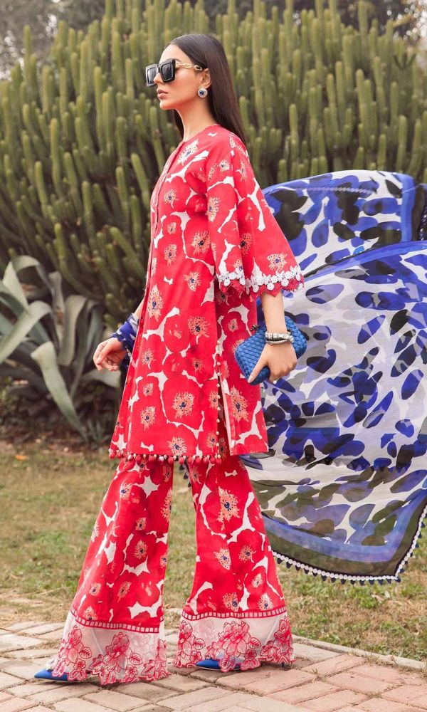 Lawn 3pc unstitched digital printed suit