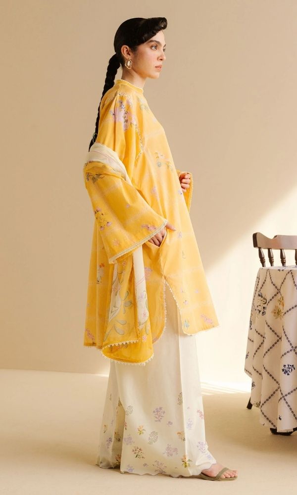 Lawn 3pc unstitched luxury digital printed suit