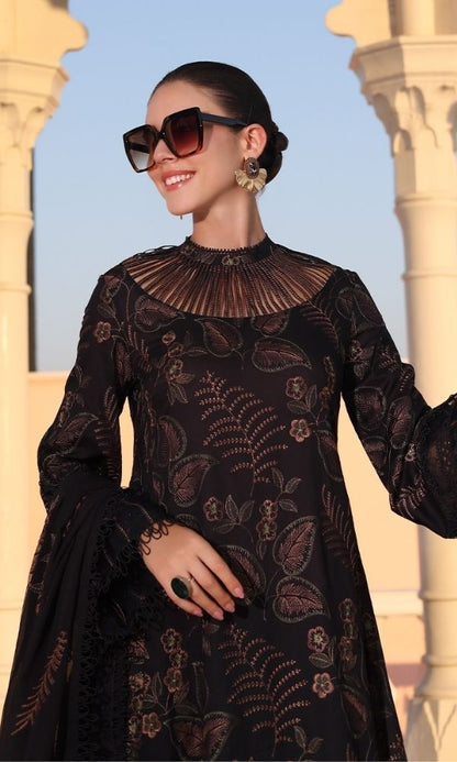 Lawn 3pc heavy fully embroidered suit