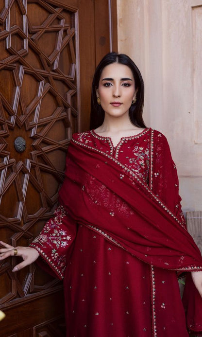 Lawn 3pc unstitched embroidered summer collection suit