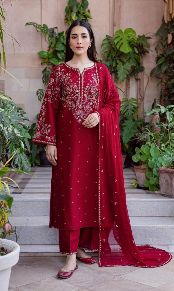 Lawn 3pc unstitched embroidered summer collection suit