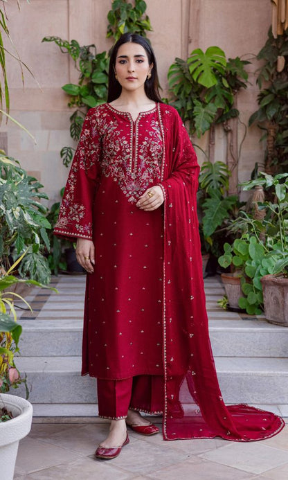 Lawn 3pc unstitched embroidered summer collection suit