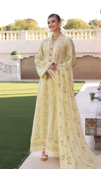 Lawn 3pc unstitched heavy embroidered suit