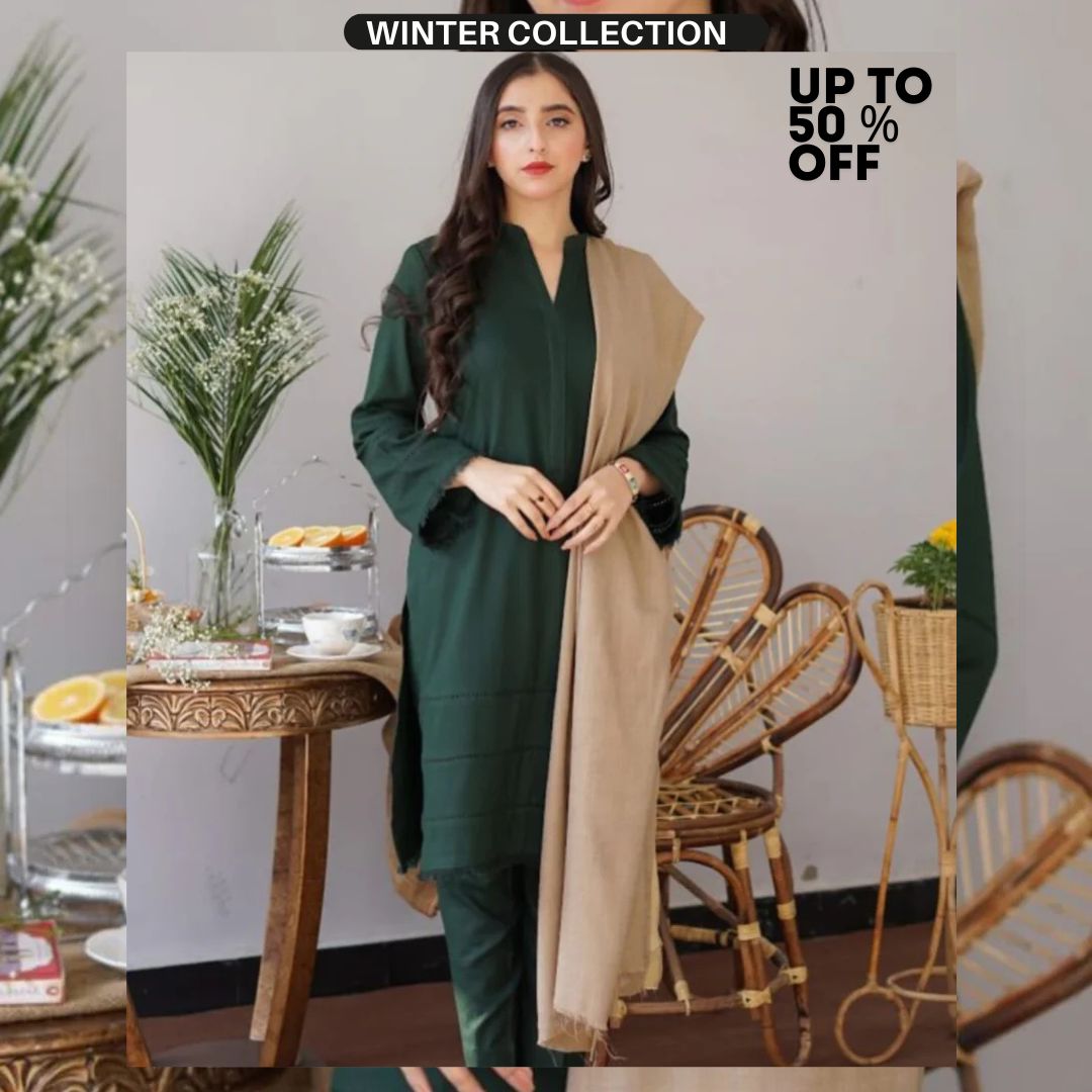 Dhanak 3pc unstitched embroidered suit