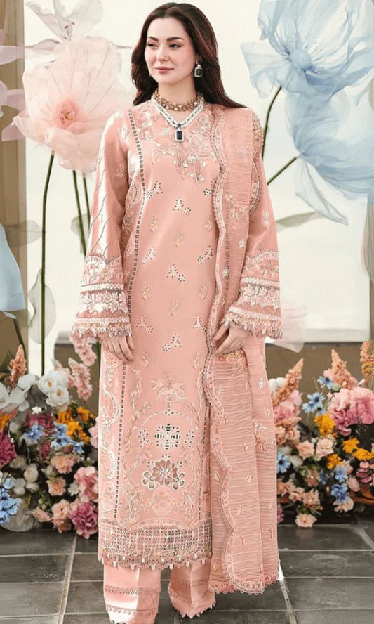 Lawn 3pc unstitched summer collection fully embroidered suit