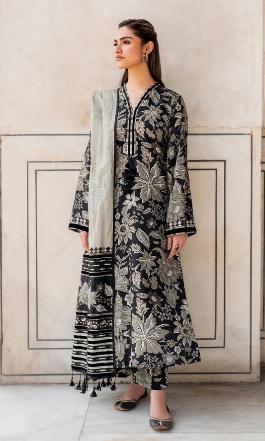 Khaddar 3pc unstitched digital printed suit