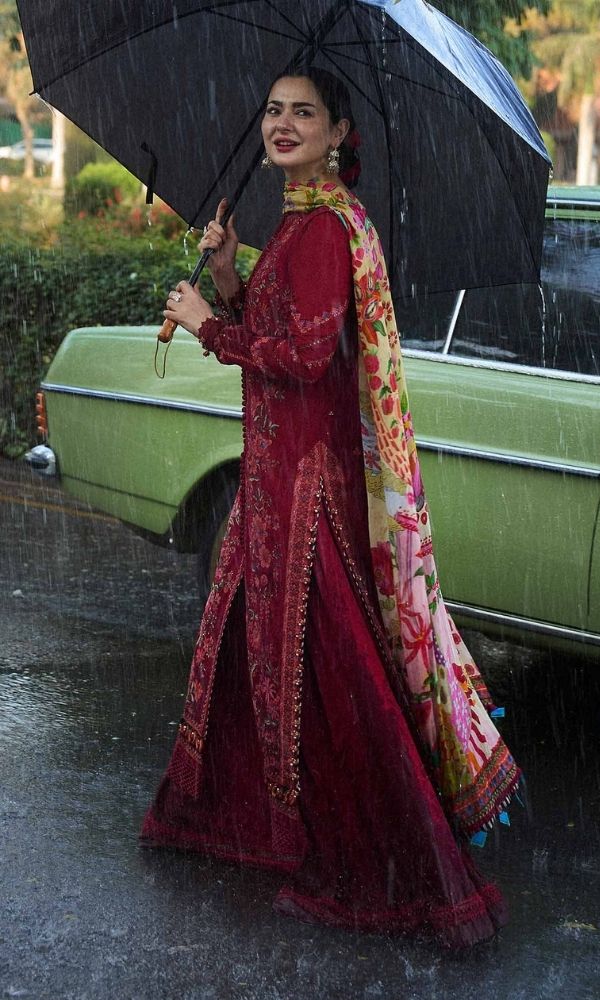 Dhanak 3pc unstitched fully embroidered suit with digital printed wool shawl